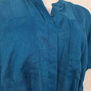 Elk Cobalt Blue French Linen Buttoned Dress Size 10 by SwapUp-Online Second Hand Store-Online Thrift Store