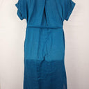 Elk Cobalt Blue French Linen Buttoned Dress Size 10 by SwapUp-Online Second Hand Store-Online Thrift Store