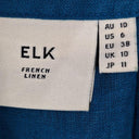 Elk Cobalt Blue French Linen Buttoned Dress Size 10 by SwapUp-Online Second Hand Store-Online Thrift Store