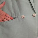 Heine Sage Double Breasted Blazer Size M by SwapUp-Online Second Hand Store-Online Thrift Store