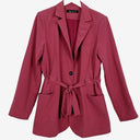 Grace Willow Dusty Rose Soft Tied Waist Blazer Size 12 by SwapUp-Online Second Hand Store-Online Thrift Store