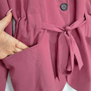 Grace Willow Dusty Rose Soft Tied Waist Blazer Size 12 by SwapUp-Online Second Hand Store-Online Thrift Store