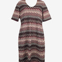 Gerry Weber Burgundy Embroidered Fitted Midi Dress Size M by SwapUp-Online Second Hand Store-Online Thrift Store