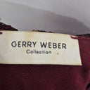 Gerry Weber Burgundy Embroidered Fitted Midi Dress Size M by SwapUp-Online Second Hand Store-Online Thrift Store