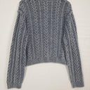 Grab Denim Washed Look Cable Knit Cardigan Size 14 by SwapUp-Online Second Hand Store-Online Thrift Store