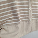 Mela Purdie Latte Button Up Duo Top Size 16 by SwapUp-Online Second Hand Store-Online Thrift Store