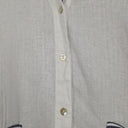 Gordon Smith Timeless Semi Sheer Striped Linen Top Size 12 by SwapUp-Online Second Hand Store-Online Thrift Store