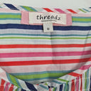 Threadz Candy Striped Shirred Top Size M by SwapUp-Online Second Hand Store-Online Thrift Store