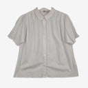 Crisp Semi Sheer Office Staple Dress Blouse Size 14 by SwapUp-Online Second Hand Store-Online Thrift Store