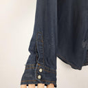 One Teaspoon Distressed Indigo Capri Liberty Shirt Size S by SwapUp-Online Second Hand Store-Online Thrift Store
