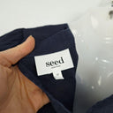 Seed Navy Puff Sleeved Mini Dress Size 10 by SwapUp-Online Second Hand Store-Online Thrift Store
