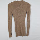 Arket Mocha Fitted Crew Neck Staple Jumper Size XS by SwapUp-Online Second Hand Store-Online Thrift Store