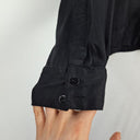 Paul Costelloe Silk Blend Classy Black Collared Shirt Size 12 by SwapUp-Online Second Hand Store-Online Thrift Store