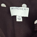 Witchery Chocolate Spotted Everyday Blouse Size 12 by SwapUp-Online Second Hand Store-Online Thrift Store