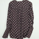 Witchery Chocolate Spotted Everyday Blouse Size 12 by SwapUp-Online Second Hand Store-Online Thrift Store