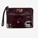 Mimco Burgundy Patent Leather Wristlet Size None by SwapUp-Online Second Hand Store-Online Thrift Store