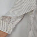 Muji Collarless Striped Linen Shirt Size M by SwapUp-Online Second Hand Store-Online Thrift Store