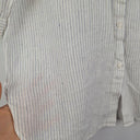Muji Collarless Striped Linen Shirt Size M by SwapUp-Online Second Hand Store-Online Thrift Store