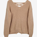 Miracle Wool Blend Lace Up Back Jumper Size S/M by SwapUp-Online Second Hand Store-Online Thrift Store