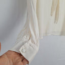 Reformation Cream Feminine Front Tie Blouse Size M by SwapUp-Online Second Hand Store-Online Thrift Store
