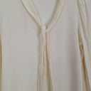 Reformation Cream Feminine Front Tie Blouse Size M by SwapUp-Online Second Hand Store-Online Thrift Store