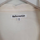 Reformation Cream Feminine Front Tie Blouse Size M by SwapUp-Online Second Hand Store-Online Thrift Store