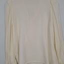 Reformation Cream Feminine Front Tie Blouse Size M by SwapUp-Online Second Hand Store-Online Thrift Store