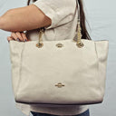 Coach Turnlock Gold Chain Tote Bag Size None by SwapUp-Online Second Hand Store-Online Thrift Store