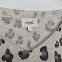 Seed Wool Blend Grey Cheeta Print Jumper Size XS by SwapUp-Online Second Hand Store-Online Thrift Store