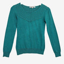 Review Jade Patterned Slim Fit Jumper Size 6 by SwapUp-Online Second Hand Store-Online Thrift Store