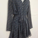 The East Order Pretty Navy Tied Floral Mini Dress Size M by SwapUp-Online Second Hand Store-Online Thrift Store