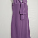 Hugo Boss Elegant Lilac Tied Neck Midi Dress Size S by SwapUp-Online Second Hand Store-Online Thrift Store