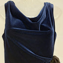 Taylor Velour Midnight Draped Cocktail Mini Dress Size 8 by SwapUp-Online Second Hand Store-Online Thrift Store