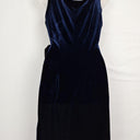 Taylor Velour Midnight Draped Cocktail Mini Dress Size 8 by SwapUp-Online Second Hand Store-Online Thrift Store