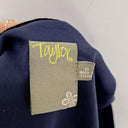 Taylor Velour Midnight Draped Cocktail Mini Dress Size 8 by SwapUp-Online Second Hand Store-Online Thrift Store