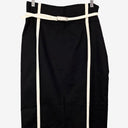 Karen Millen White Accent Belted Pencil Style Midi Skirt Size 14 by SwapUp-Online Second Hand Store-Online Thrift Store