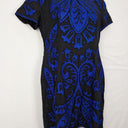 French Connection Intricate Beaded Blue Midi Dress Size 16 by SwapUp-Online Second Hand Store-Online Thrift Store