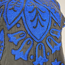 French Connection Intricate Beaded Blue Midi Dress Size 16 by SwapUp-Online Second Hand Store-Online Thrift Store