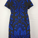 French Connection Intricate Beaded Blue Midi Dress Size 16 by SwapUp-Online Second Hand Store-Online Thrift Store