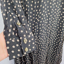 Ganni Elegant Polka Dot Mock Neck Dress Size 12 by SwapUp-Online Second Hand Store-Online Thrift Store