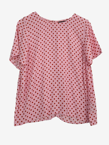 Mister Zimi Strawberry Milkshake Button Back T-shirt Size 10