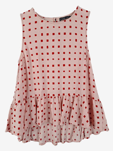 Mister Zimi Flirty Flare Sleeveless Top Size 8