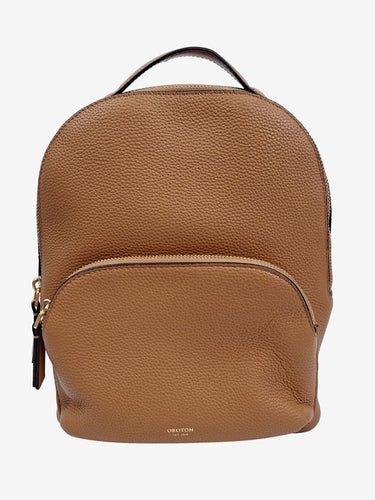 Coach Caramel Pebble Leather Small Backpack