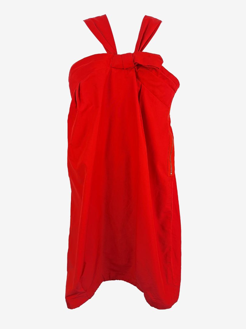 strapless open back dress Second-Hand Country Road Scarlet Mini Cocktail Dress Size 10 – SwapUp