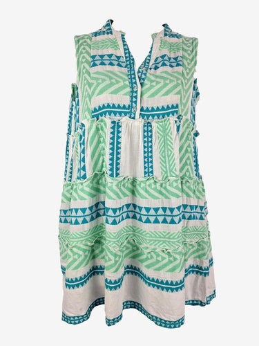 Joop & Gypsy Blue and Green Aztec Design Dress Size 12