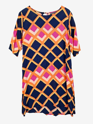 Mister Zimi Timeless Colour Block Tunic Top Size 14