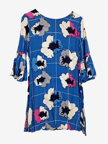 Mister Zimi Abstract Poppy Mid Sleeve Top Size 12
