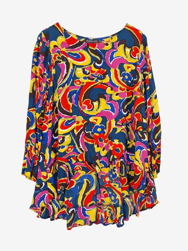 Mister Zimi Vibrant Artistic Blouse Size 12