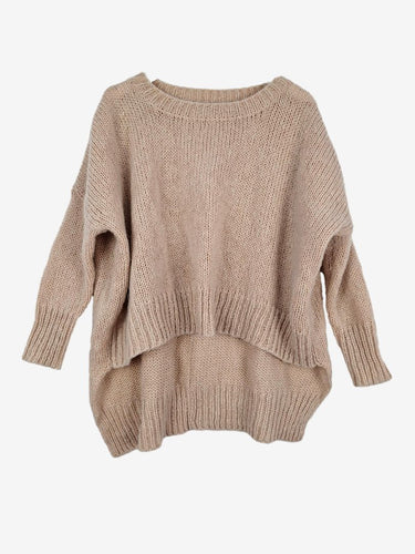 Mister Zimi Back Cut Out Mohair Wool Blend Jumper Size M