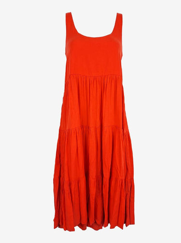 Mister Zimi Linen Blend Watermelon Midi Dress Size 8